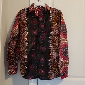 Fun Authentic African Print Shirt.